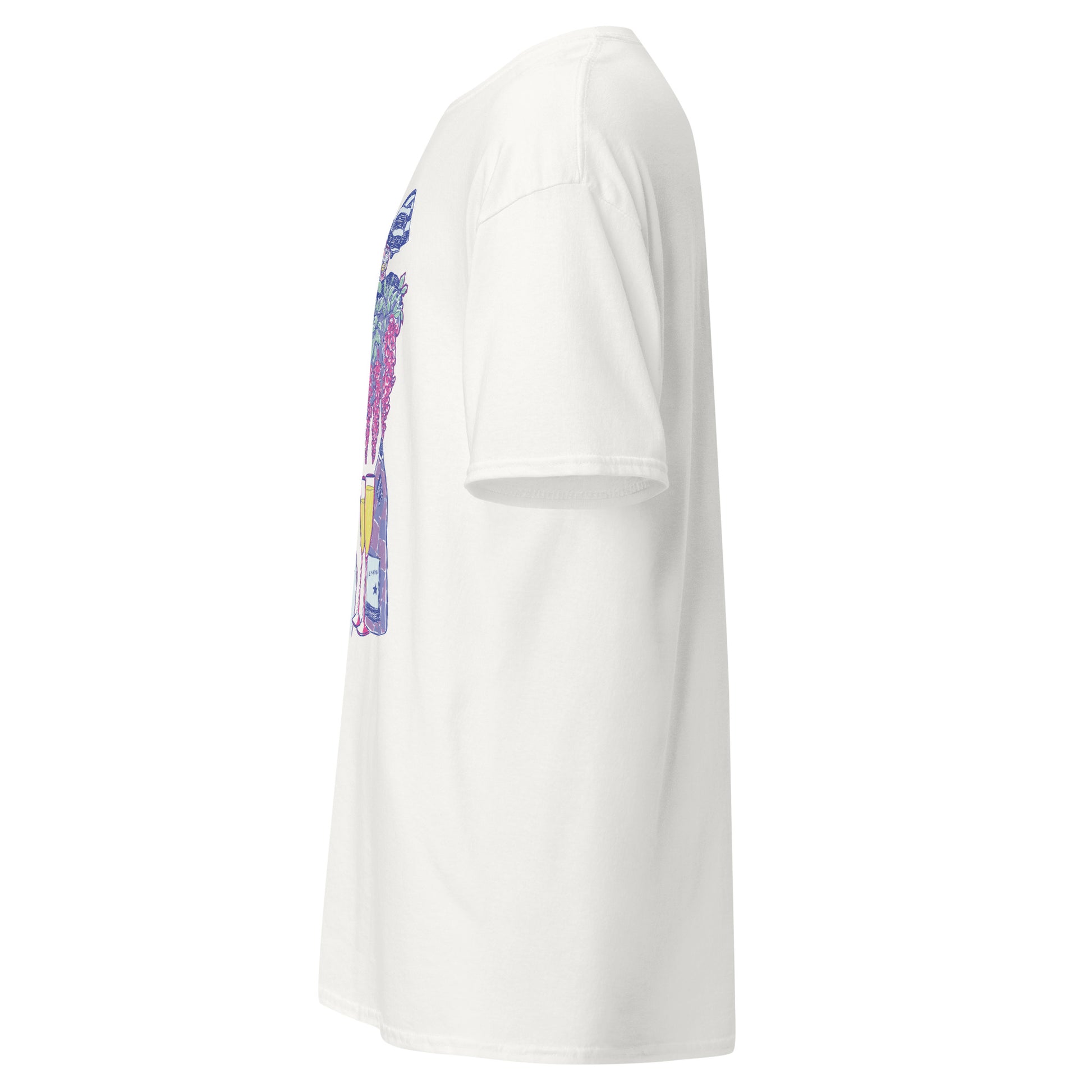 Discover the perfect blend of vintage charm and modern fun with our Audrey Hepburn Tee. This unique t-shirt showcases Audrey Hepburn in a fun, unexpected scene with cake and champagne, perfect for a day at the races. Exclusive to Nasty Cow, designed by Bay Jemima Illustration.