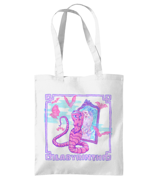 Kinky Labyrinth Parties Tote bag Logo white and colour Underworld Nasty Cow