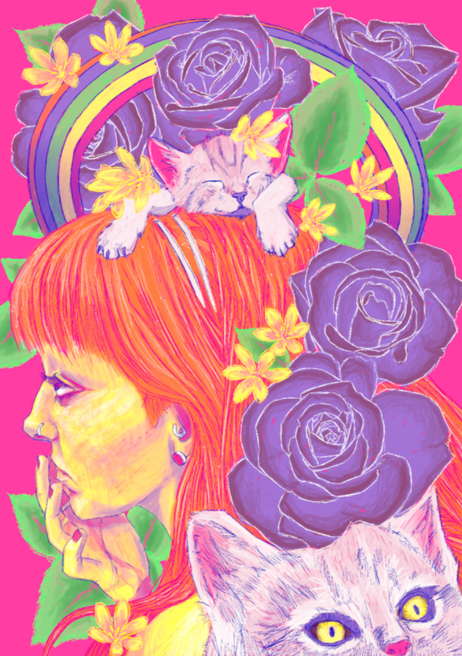 Bay Jemima digital illustration portrait of Nia
